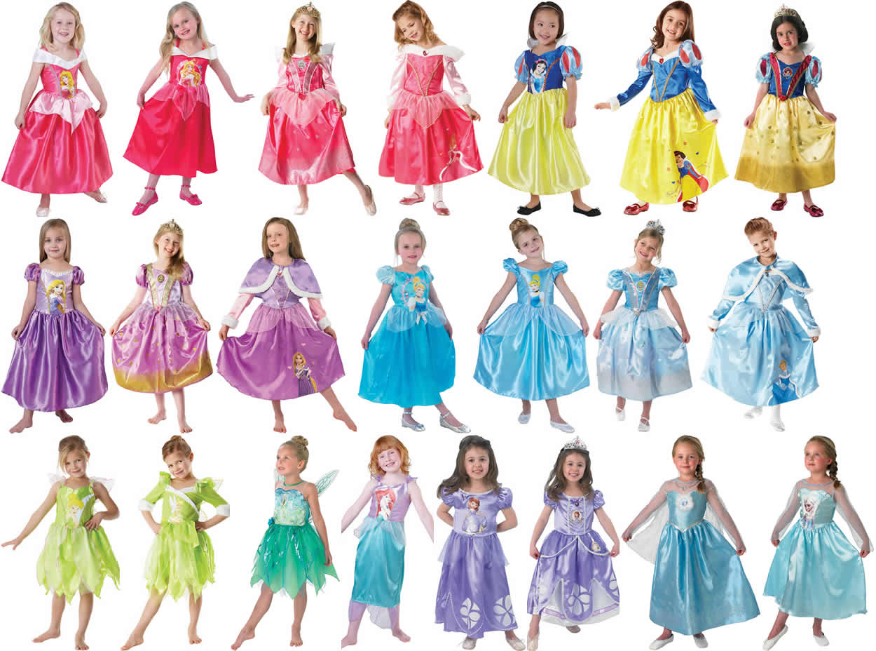 Rapunzel Prinzessinnen-Kostüm Für Mädchen 2-8 Jahre – Lila Kleid Mit Krone, Zepter, Schmuck & Perücke