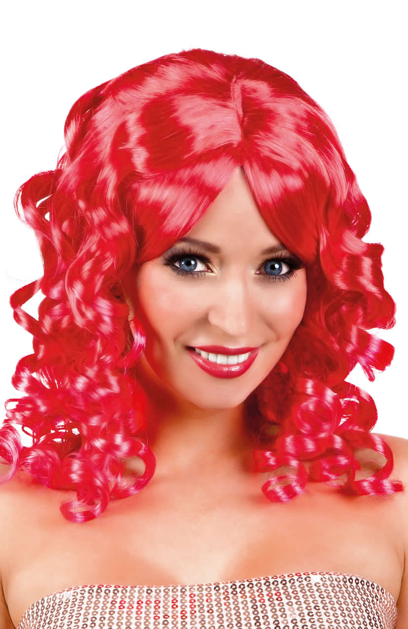Парик. Карнавал красный парик. Парик женский красный. Парик волнистый карнавальный. Карнавальный парик.
