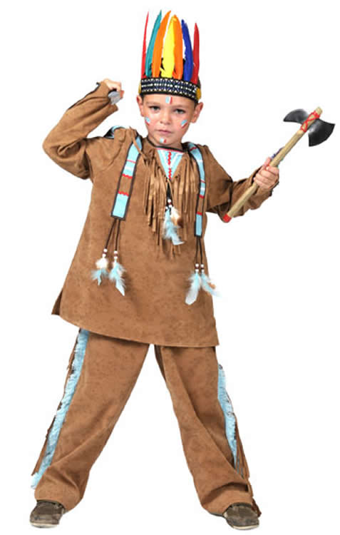 104-164 Kinder Indianerkostüm kleiner wolf Indianer Kostüm Fasching Gr 