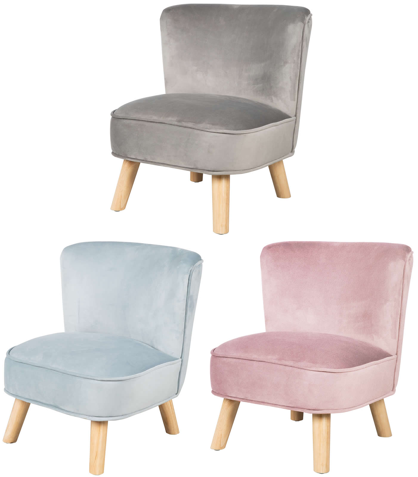 roba Kindersessel Sessel Sitzmöbel Serie Lil Retro Look Sitzhöhe 27cm