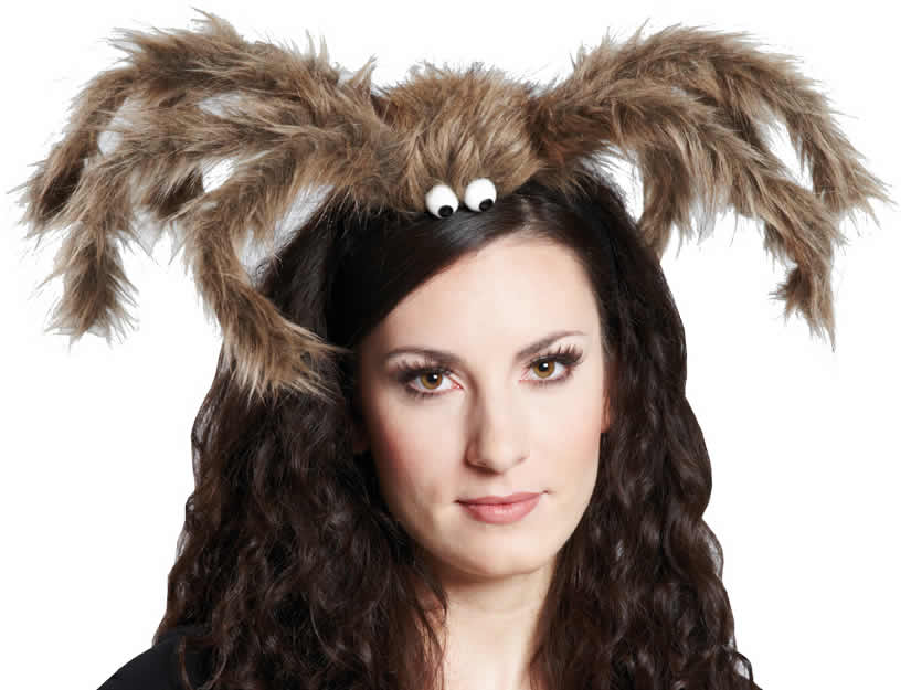 Luckeey Halloween Spinnen Set - Haarreif + Halskette + Tattoos Für Grusel-Party